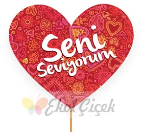 Seni Seviyorum Mini Pankart