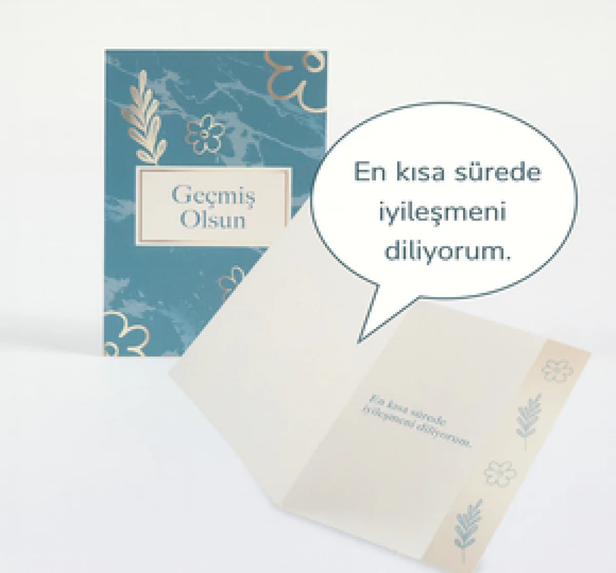 Geçmiş Olsun Mesaj Kartı